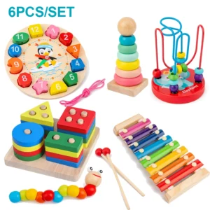 Montessori Wooden Toy Set