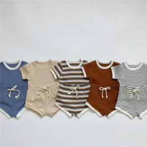 Toddler Striped Shorts Set